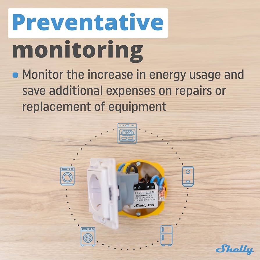 Shelly PM Mini gen3 Power Meter (16A x 1channel)