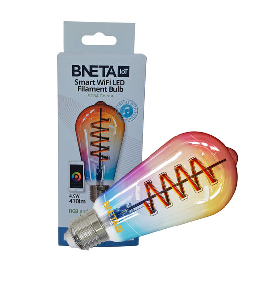 BNETA IoT Smart Filament WiFi Colour (ST64C E27)