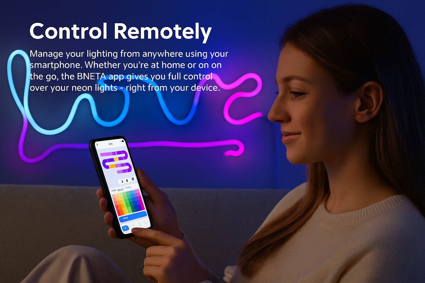 BNETA IoT Smart Neon Rope Light
