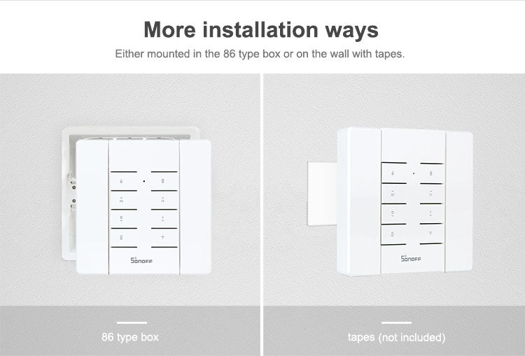 Sonoff 8 Button Remote RF and Magnetic Base