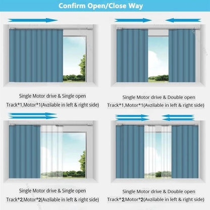 eWeLink Automated Curtain Rail Set
